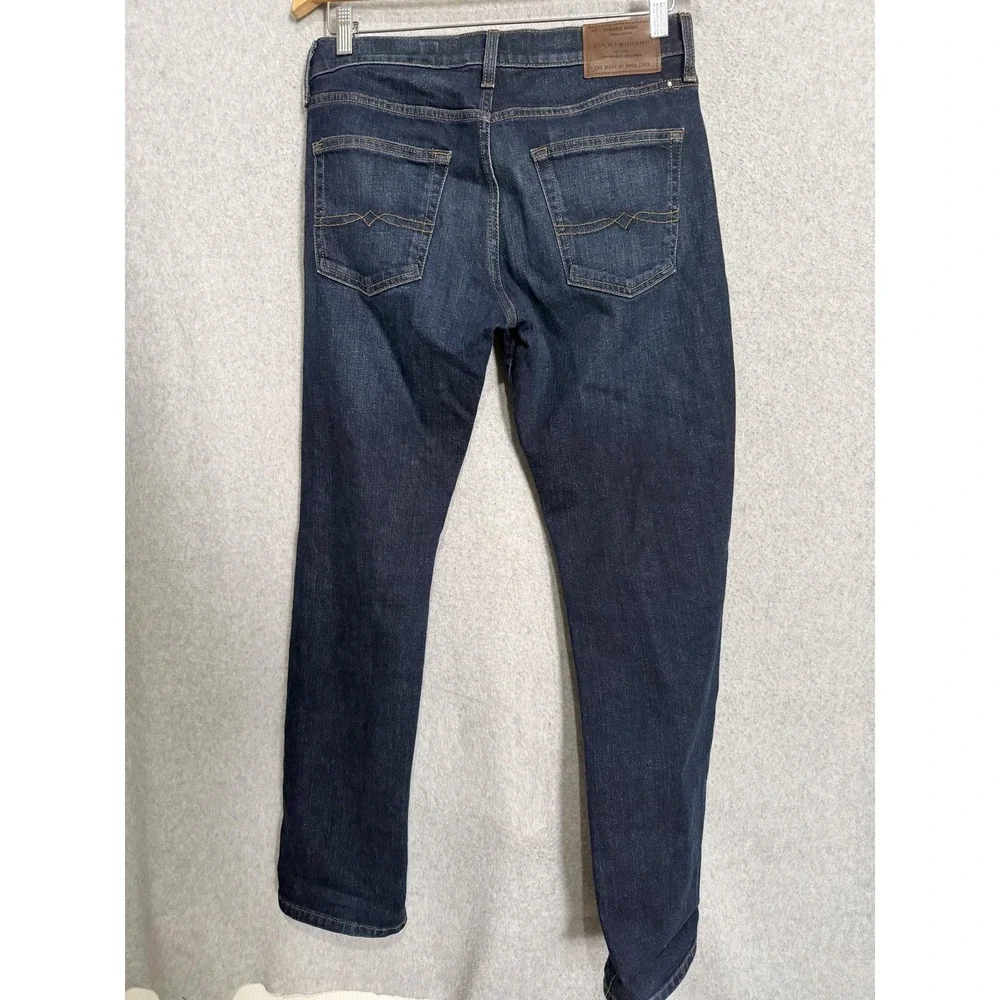 Lucky Brand Jeans Mens 30x30 Blue Dark‎ Wash Classic Straight Leg Stretch Denim